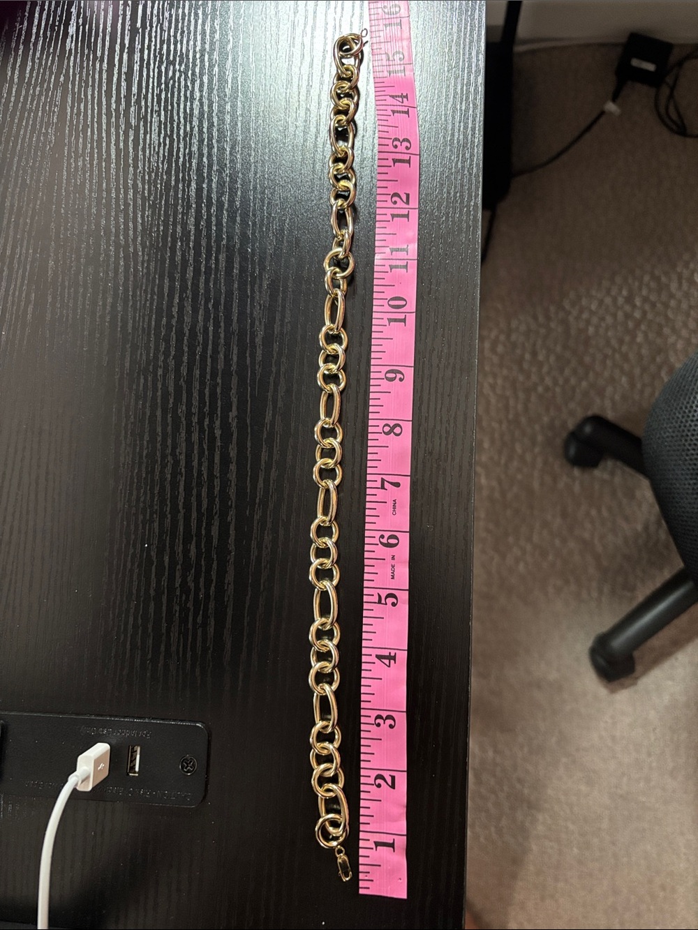 Gold Link Chain Necklace - Women Jewelry - Picture 2 of 2
